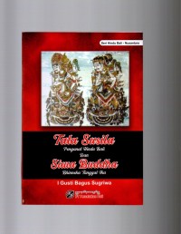 Image of Tata Susila Penganut Hindu Bali dan siwa Buddha Bhinneka Tnggal Ika